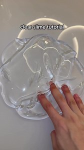 clear slime easy recipe: clear glue activator #asmr #fyp #reels | Burn Slime