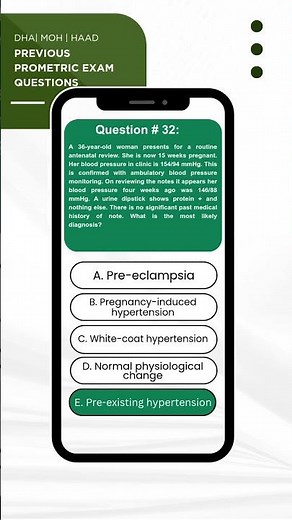 Prometric Exam Question #32 | MOH DHA HAAD DOH | For All Health Professionals 2025