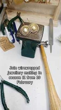 easiest way to make coiled earrings #handmadejewellery #wirejewelry #wireearrings