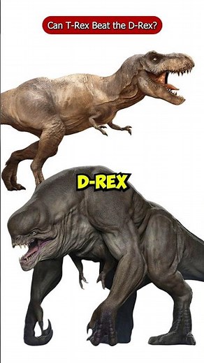 Can The T-Rex Beat the D-Rex from Jurassic World Rebirth? #shorts #viral