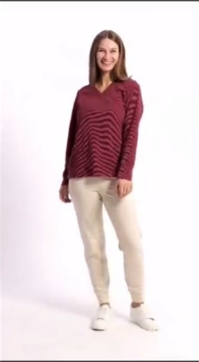 QVC model modeling pants 7510