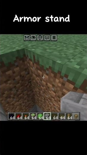 Armor stand trick #minecraft #music #shorts