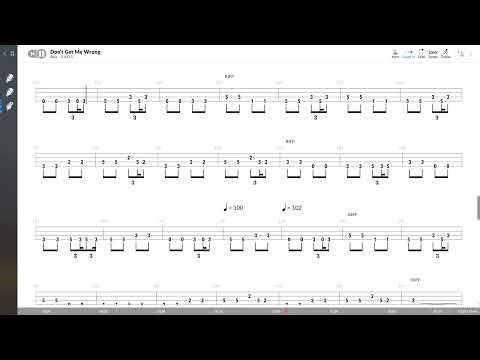 The Pretenders - Don't Get Me Wrong (BASS TAB PLAY ALONG)