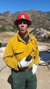ANF Captain Robledo gives an overview of today’s mulch fire in Little Tujunga Canyon | Angeles National Forest