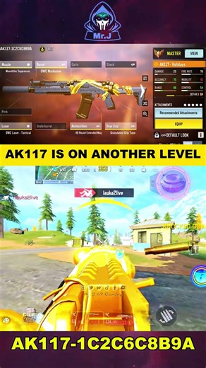 MOST POWERFUL AR LONG to MID RANGE is AK117 🤯 | BEST 0 RECOIL AK117 GUNSMITH CODM