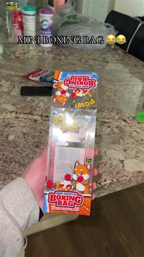 I found this mini desktop boxing bag at Dollar Tree and thought it was so cool!! 🤣🤣🥊 #dollartree #mini #boxing