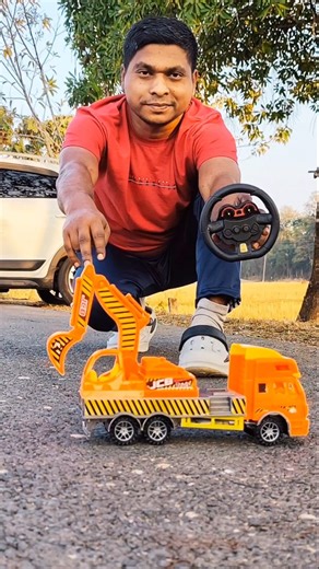 Taskin Toys on Instagram: "New RC Toys Big Size Friction Powered Excavator Truck Unboxing And Testing"