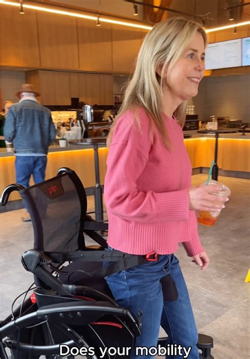 Unlike traditional mobility aids, the Zeen mobility device was engineered to adapt to your needs throughout the day… empowering you to sit, stand, walk, coast, or be pushed by a caregiver, all while staying protected from falls. What makes the Zeen different: 👐 Hands-Free, Upright Mobility: Walk with natural posture while keeping both hands free for daily tasks, hobbies, and connecting with loved ones 🛡️ Built-In Fall Prevention: An integrated safety belt and supportive seat help keep you prot