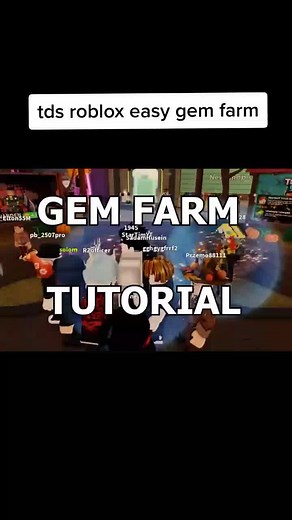 Cómo farmear gemas fácilmente en TDS de Roblox