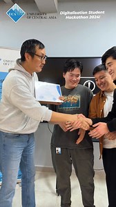 The Student Hackathon 2024 brought together unexpected ideas and impressive collaborations, demonstrating the power of creativity with purpose. 👏 We are proud to announce the winners the Hackathon: 🥇 1st place – Team Bald, Kyrgyz-German Institute of Applied Informatics Kubanychbek uulu Aziz Takhirova Kyz Saikal Rysbekov Sultanbek Abduraimov Chyngyz Dzhumabaev Nurtilek 🥈 2nd place – UCA Team, University of Central Asia Ramil Salihar Baistan Tashkulov Ilkhomzhon Sidikov Elnazar Ulanbek uulu Eld