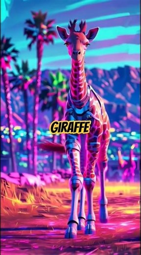 Giraffe walking #shorts