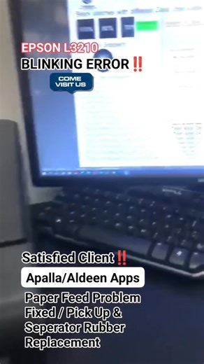Epson L3210 Blinking Error Problem. Pick-Up & Separator Rubber Replacement | Print Quality Problem Fixed | Manual/Standard Ink Flushing | Waste Inkpad Counter Full Reset. #Epson #epsonprinter #EpsonL3210 #PrinterRepair #printerrepairservice #vtcomphonerorepairservices #vtcomphoneromaragondonbranch #vtcomphoneroshop Erika Franza Bautista-Torres Aldeen Apps / Apalla | Van Eindree Torres | Facebook
