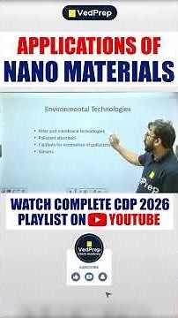 Applications of Nanomaterials Explained with Examples | Exam Essentials Series | CDP 2026