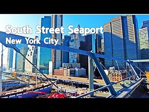 South Street Seaport in NYC | 4K Walking Tour