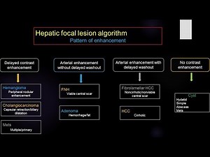 8-Scheme for hepatic focal lesion (pattern of enhancement)