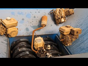 Most Insane Shredding Machine That Destroy Motorcycle Engine & Everything! Extreme Powerful Shredder
