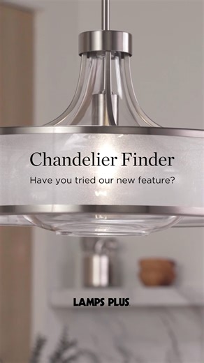 4.5K views · 12 reactions | Chandelier shopping in 3 simple steps  Try our new chandelier finder, and discover your perfect match. #mylampsplus Chandelier Finder: https://bit.ly/3XWkJsI Featured: Layne Brushed Nickel Pendant Light- Style 40T55 | Lamps Plus | Facebook