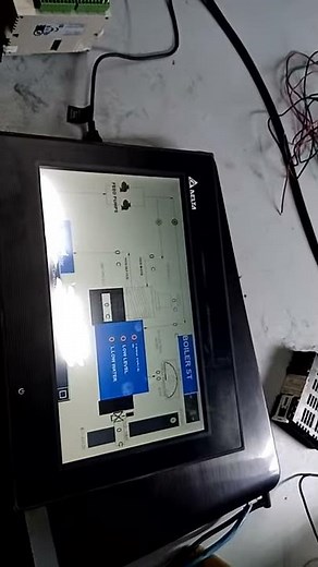 How to design and make temperature display at delta Hmi