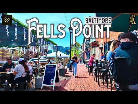 Fells Point Walking Tour 4K | Historic Waterfront Charm in Baltimore