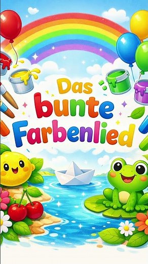 Das bunte Farbenlied – fröhliches Farbenlied für Kinder 🌈🎨