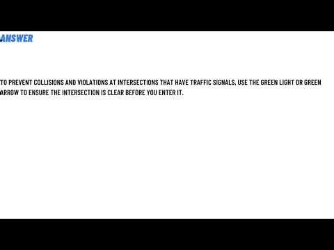 To prevent collisions and violations at intersections that have traffic signals