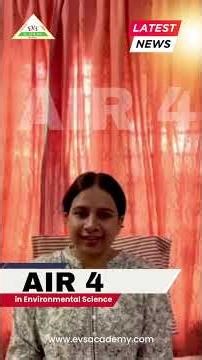 Meet AIR 4 – Environmental Science | EVS Academy Success Story #ranked #successstory