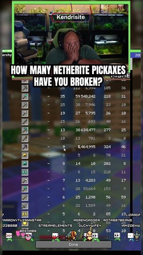 One of those was a friends pickaxe too...! #clips #shorts #reels #minecraft #minecraftmemes