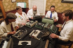 A symphony of typewriters? These machines are the offbeat instrument of choice for the Boston Typewriter Orchestra. - The Boston Globe