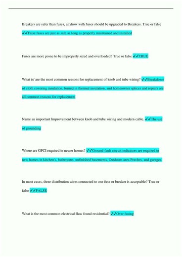 Home Inspection Test Questions and Answers 100 Pass1484