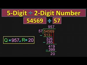 Class 5| How to DIVIDE 5-DIGIT Number BY 2-DIGIT Number step-by-step ? | PMCE