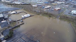 Pelham PD drone video shows flooding at Oak Mountain Amphitheatre