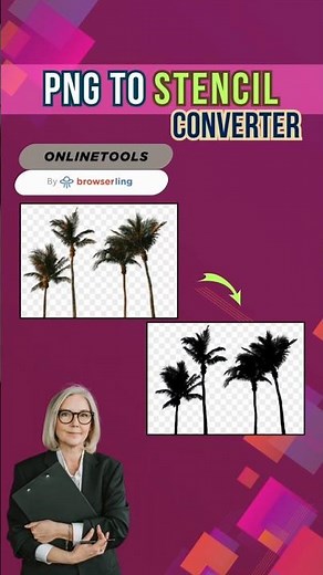 How to Turn PNG Images into Stencils.