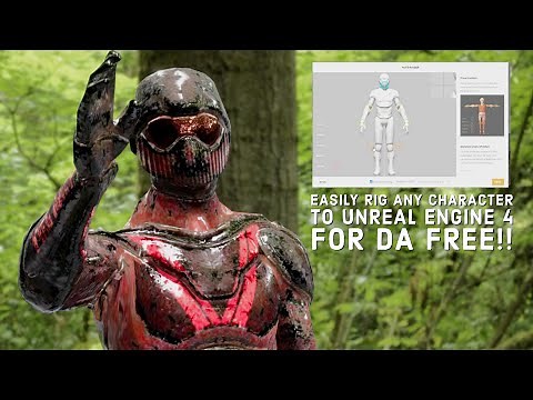 how to rig character for unreal engine 4 for free