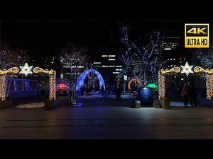 🇯🇵Sapporo White Illumination 2023 Sapporo Station Venue / Sapporo Hokkaido Japan[4K Binaural ASMR]