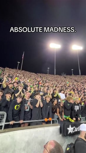 ABSOLUTE MADNESS. Go inside Autzen Stadium as Oregon fans storm the field following a thrilling win over Ohio State. 🎥 #football #collegefootball #oregonfootball #oregon #ducks #goducks #sports