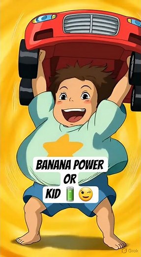 Banana power, SUPER STRENGTH! healthy food for kids|#cartoon