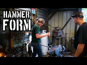 Learning Blacksmith Hammer Technique {Forging with Jess}