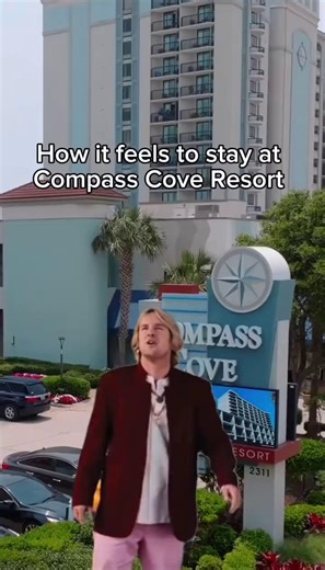 One of the many words used to describe a stay at Compass Cove Oceanfront Resort 😎💙🐬 | Visiting Myrtle Beach