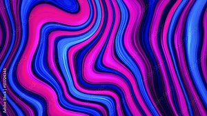 Abstract liquid background with wavy lines. Seamless loop animation. 4K