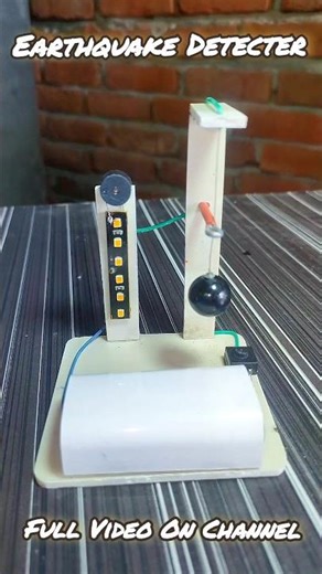 Diy Earthquake Detector Alarm #scienceproject #earthquake #diy #shorts #shortsfeed