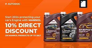 2.7K views · 42 reactions | Special Offer from AUTODOC Enjoy an exclusive 10% discount on selected Mannol products up to 20LT. Whether it's engine oil, coolant, or other essentials, Mannol ensures your vehicle runs smoothly and efficiently️  The offer is valid till midnight 09/01/23 exclusively for AUTODOC app users  https://interstitials.onelink.me/1036709825?pid=fbgroupeu | autodoc.eu | Facebook