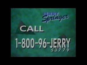 The Jerry Springer Show Hotline Bumper 1996ish