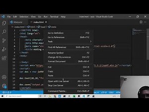 jsPDF Tutorial to Add Meta Data to PDF Document Such as Title,Author,Date,Keywords in Javascript