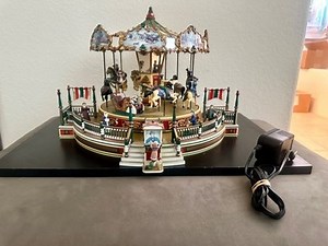 AS IS MR CHRISTMAS Musical Holiday Around the Carousel Animated Parts / Repair | eBay