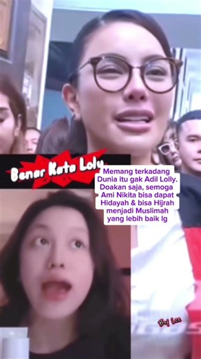 Yang sabar Lolly..Doakan Ami Nikita biar bisa dapat Hidayah disana #nikitamirzani #lauramirzani