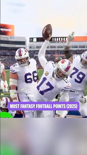NFL's highest scoring fantasy players of 2025! 🏈🔥