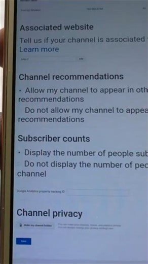 Turn on Channel Recommendation on YouTube