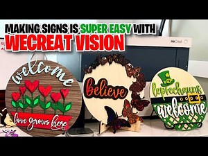 Craft a Stunning Wooden Sign with WeCreat Vision