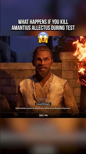 😱 Armand Christophe Reacts If You Kill Amantius Allectus During The Thieves Guild Test #oblivion