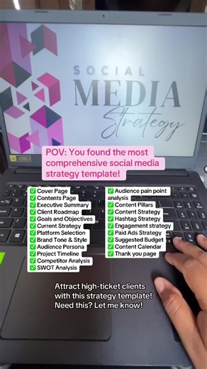 Comprehensive Social Media Strategy Template for Freelancers